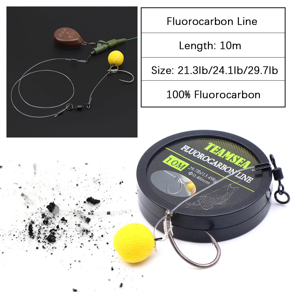 Fluorocarbon Line - 10m 플루오로카본 코팅 잉어 낚싯줄 초강력