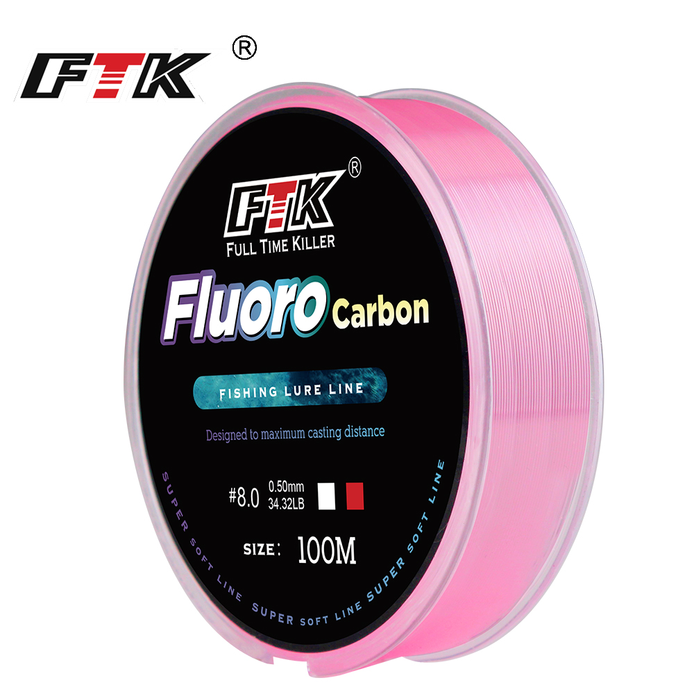 Fluorocarbon Line - FTK 100m 4.13-34.32LB 플루오로카본 낚시 루어