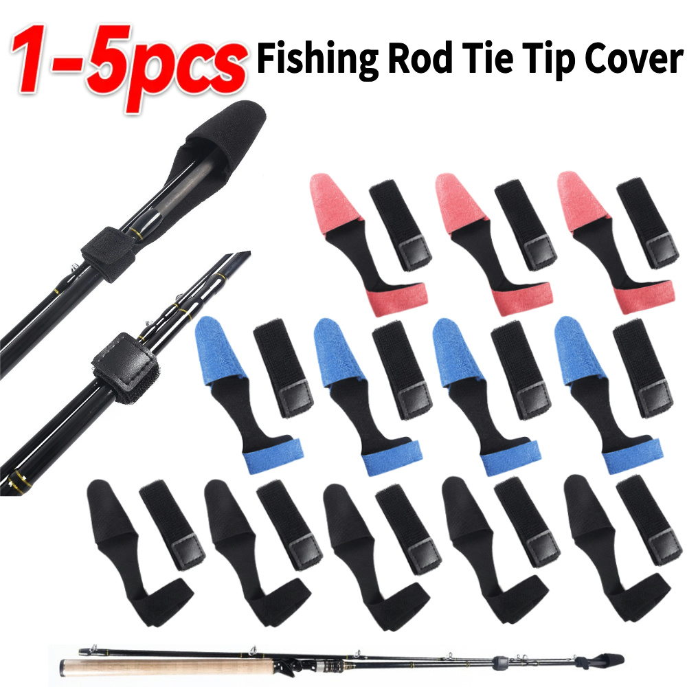 Fishing Line Box - 1-5PCS 낚싯대 타이 팁 커버 고탄성