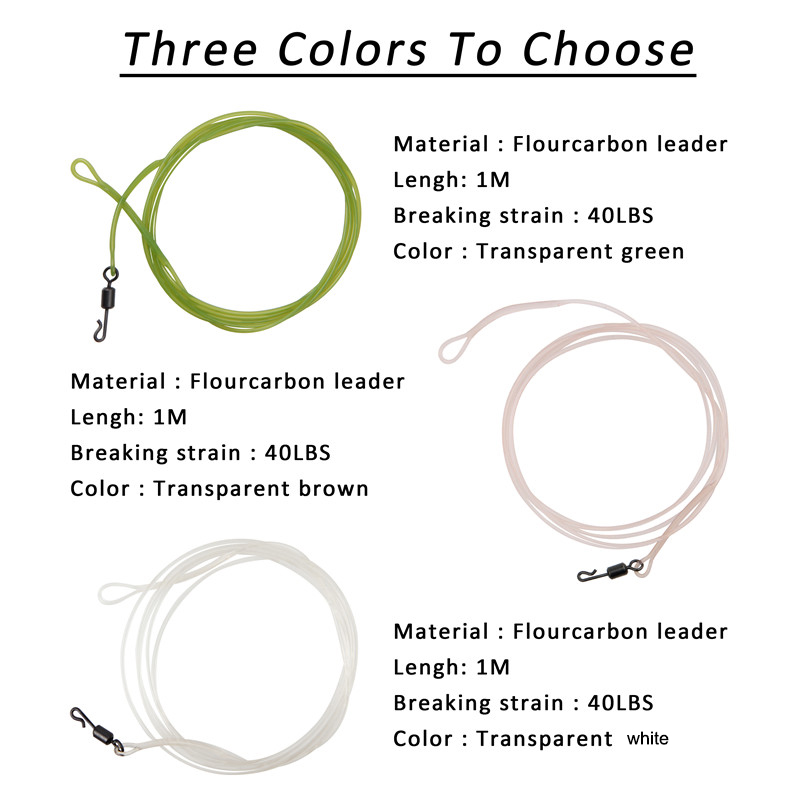 3Pcs/5pcs 40LB 잉어 낚시 리더 라인 플루오 - Fluorocarbon Line 리뷰 및 가격