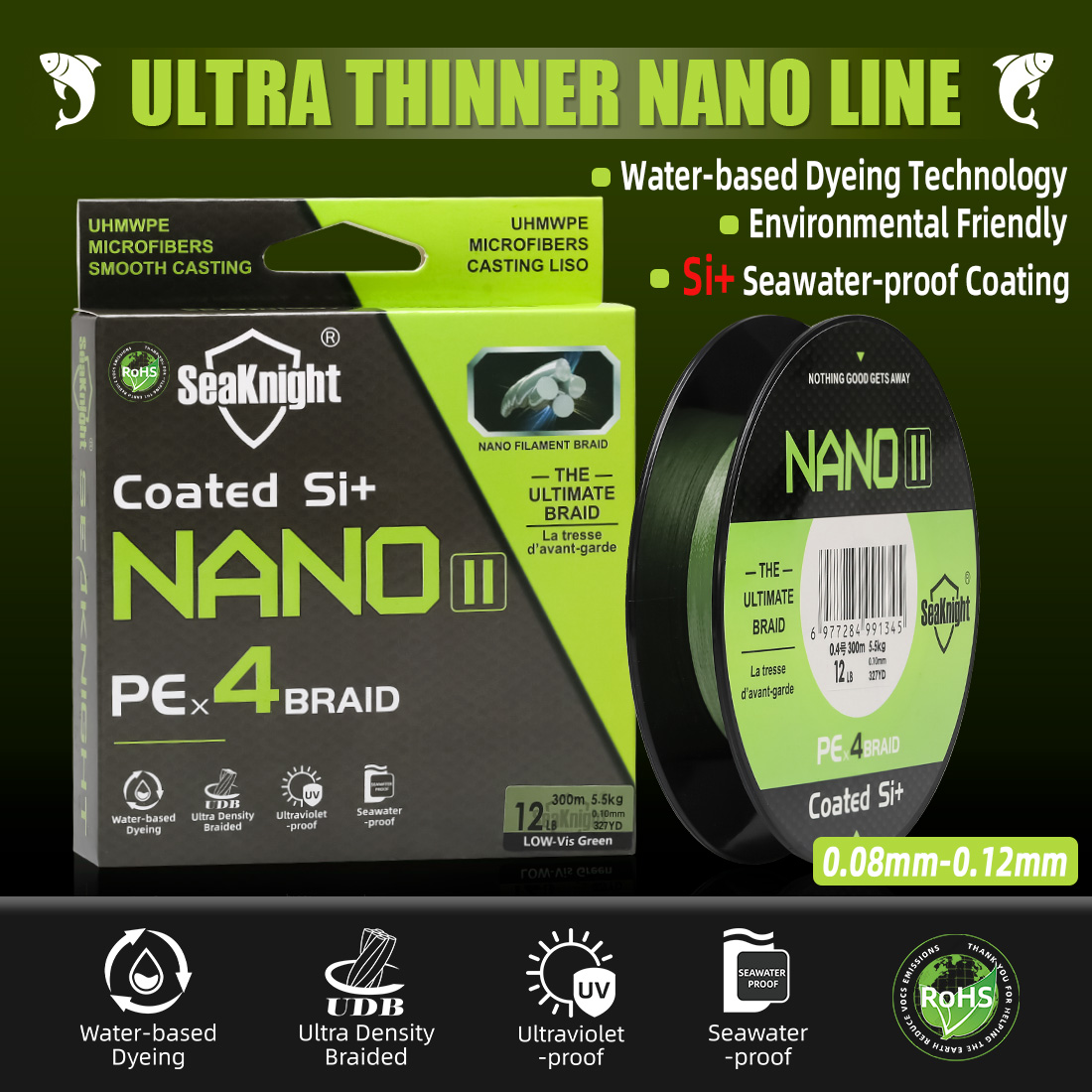 SeaKnight 브랜드 NANO II 시리즈 300M - Copolymer Line 리뷰 및 가격